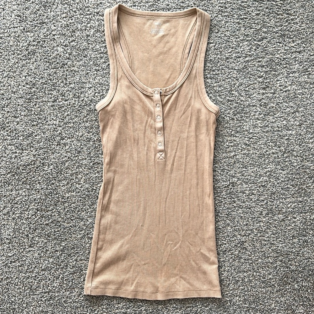 Aerie Tan Racerback Tank. Size S